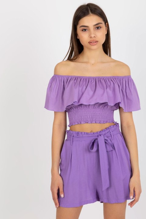 Bluzka Model LK-TP-508609.37 Violet - Lakerta Lakerta Bluzka Model LK-TP-508609.37 Violet - Lakerta Lakerta