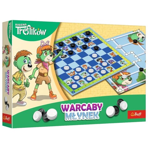 Gra planszowa Warcaby i Młynek Rodzina Treflików Trefl 02658 Trefl Gry