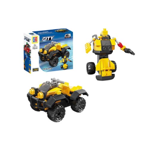 Klocki Konstrukcyjne 2w1 Pojazd Robot Mini Zestaw 42-65 el. Mix LEAN TOYS Klocki Konstrukcyjne 2w1 Pojazd Robot Mini Zestaw 42-65 el. Mix LEAN TOYS