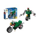 Klocki Konstrukcyjne 2w1 Pojazd Robot Mini Zestaw 42-65 el. Mix LEAN TOYS
