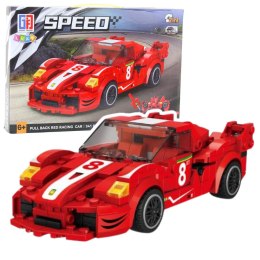 Klocki Konstrukcyjne Auto Robot 2w1 Czerwony Napęd 341 el. LEAN Toys