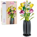Klocki Konstrukcyjne Bukiet Tulipany W Wazonie 1250 el. LEAN Toys
