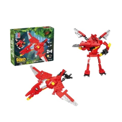 Klocki Konstrukcyjne Dinozaur Robot 2w1 50-70 el. Mix LEAN TOYS Klocki Konstrukcyjne Dinozaur Robot 2w1 50-70 el. Mix LEAN TOYS