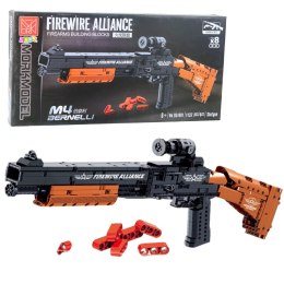 Klocki Konstrukcyjne Karabin M4 Bernelli Funkcja Strzału 1137 el. LEAN Toys