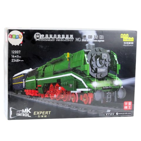 Klocki Konstrukcyjne Lokomotywa Parowa Zdalnie Sterowana RC 2348 el. LEAN Toys Klocki Konstrukcyjne Lokomotywa Parowa Zdalnie Sterowana RC 2348 el. LEAN Toys
