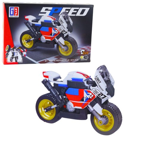 Klocki Konstrukcyjne Motor Motocykl Robot 2w1 217-222 el. Mix LEAN Toys Klocki Konstrukcyjne Motor Motocykl Robot 2w1 217-222 el. Mix LEAN Toys