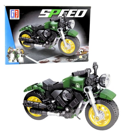 Klocki Konstrukcyjne Motor Motocykl Robot 2w1 217-222 el. Mix LEAN Toys Klocki Konstrukcyjne Motor Motocykl Robot 2w1 217-222 el. Mix LEAN Toys