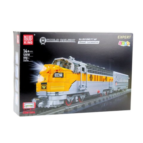 Klocki Konstrukcyjne Pociąg Szaro-Żółty Zdalnie Sterowany RC 1751 el. LEAN Toys Klocki Konstrukcyjne Pociąg Szaro-Żółty Zdalnie Sterowany RC 1751 el. LEAN Toys