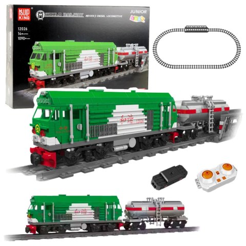 Klocki Konstrukcyjne Pociąg z Cysterną Zdalnie Sterowany RC 1090 el. LEAN Toys