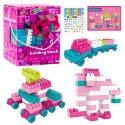 Klocki Konstrukcyjne Przestrzenne Pastelowe Różowe 150 el. LEAN Toys