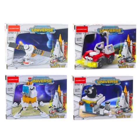 Klocki Konstrukcyjne Stacja Kosmiczna Rakieta Kolekcja 24-58 el. Mix LEAN TOYS Klocki Konstrukcyjne Stacja Kosmiczna Rakieta Kolekcja 24-58 el. Mix LEAN TOYS