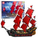 Klocki Konstrukcyjne Statek Piracki Czerwone Żagle 3139 el. LEAN Toys