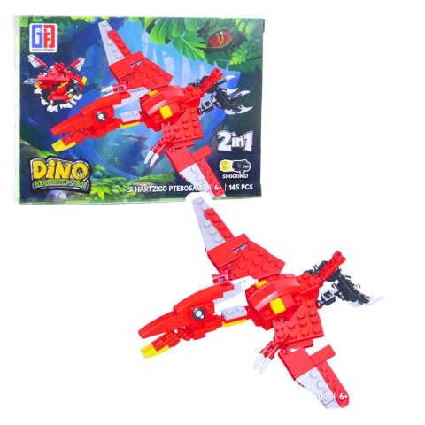 Klocki Konstrukcyjne Zestaw Dinozaur Robot 2w1 145-161 el. Mix LEAN TOYS Klocki Konstrukcyjne Zestaw Dinozaur Robot 2w1 145-161 el. Mix LEAN TOYS