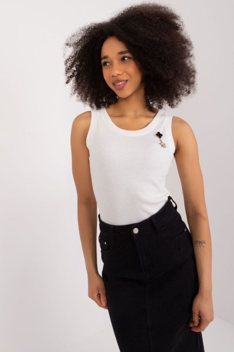 Koszulka Top Model LK-TP-509623.73 Ecru - Lakerta Lakerta Koszulka Top Model LK-TP-509623.73 Ecru - Lakerta Lakerta