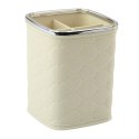 Organizer Pojemnik Na Pędzle Cztery Przegrody Biały 12 x 9,5cm LEAN