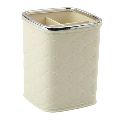 Organizer Pojemnik Na Pędzle Cztery Przegrody Biały 12 x 9,5cm LEAN Organizer Pojemnik Na Pędzle Cztery Przegrody Biały 12 x 9,5cm LEAN