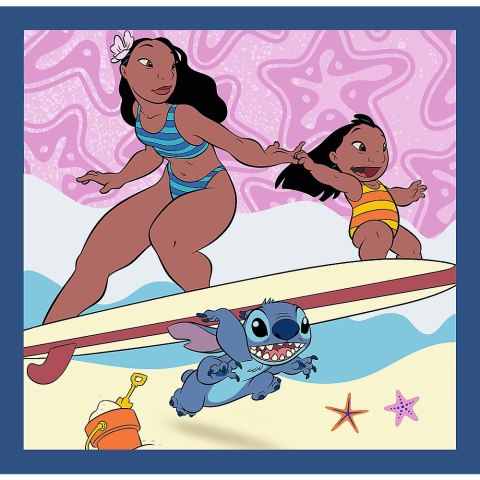 Puzzla 3w1 - Czas ze Stitchem Lilo and Stitch Trefl 34896 Trefl Puzzle Puzzla 3w1 - Czas ze Stitchem Lilo and Stitch Trefl 34896 Trefl Puzzle