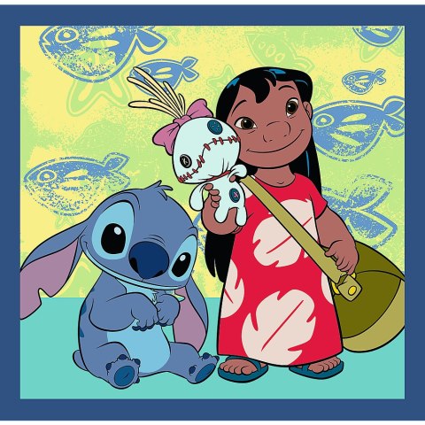 Puzzla 3w1 - Czas ze Stitchem Lilo and Stitch Trefl 34896 Trefl Puzzle Puzzla 3w1 - Czas ze Stitchem Lilo and Stitch Trefl 34896 Trefl Puzzle