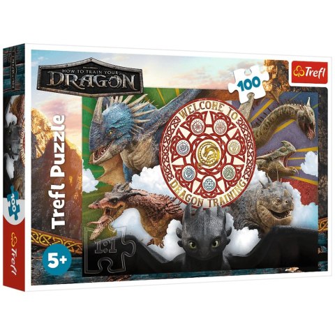 Puzzle - 100 - Smoki w akcji - Trefl 16524 Trefl Puzzle Puzzle - 100 - Smoki w akcji - Trefl 16524 Trefl Puzzle