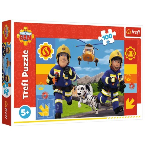Puzzle - 100 - Zawsze pomocny Strażak Sam - Trefl 16518 Trefl Puzzle