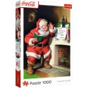 Puzzle - 1000 XMAS - Coca-Cola: Mikołaj przy kominku - Trefl 10922 Trefl Puzzle