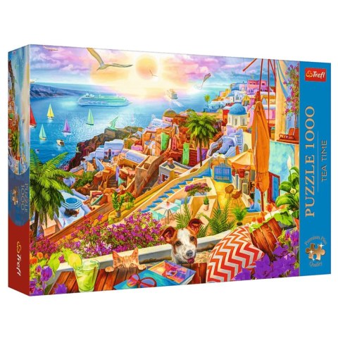 Puzzle - 1000 Premium Plus - Tea Time: Z wizytą na Santorini - Trefl 10842 Trefl Puzzle Puzzle - 1000 Premium Plus - Tea Time: Z wizytą na Santorini - Trefl 10842 Trefl Puzzle