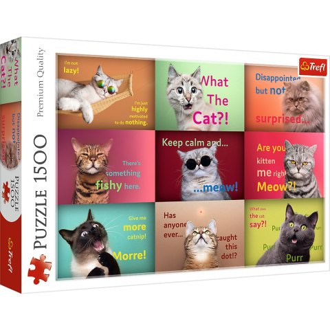 Puzzle - 1500 - Zabawne Kocie Portrety - Trefl 26212 Trefl Puzzle Puzzle - 1500 - Zabawne Kocie Portrety - Trefl 26212 Trefl Puzzle