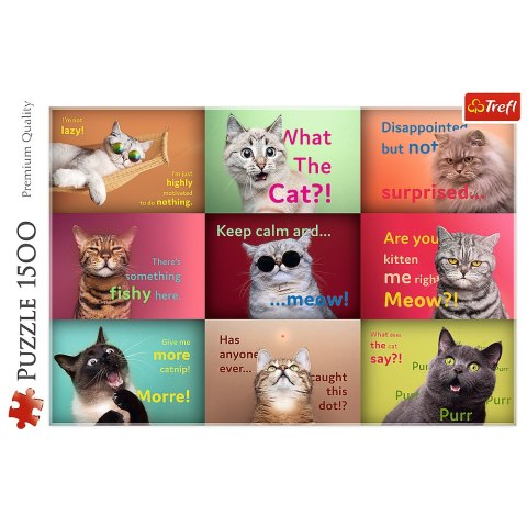 Puzzle - 1500 - Zabawne Kocie Portrety - Trefl 26212 Trefl Puzzle Puzzle - 1500 - Zabawne Kocie Portrety - Trefl 26212 Trefl Puzzle