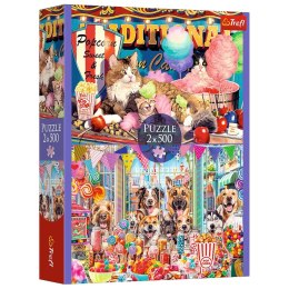 Puzzle - 2x500 - Puszyści przyjaciele - Trefl 37495 Trefl Puzzle