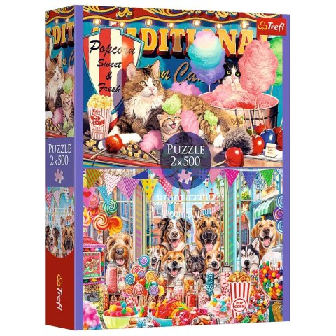 Puzzle - 2x500 - Puszyści przyjaciele - Trefl 37495 Trefl Puzzle Puzzle - 2x500 - Puszyści przyjaciele - Trefl 37495 Trefl Puzzle