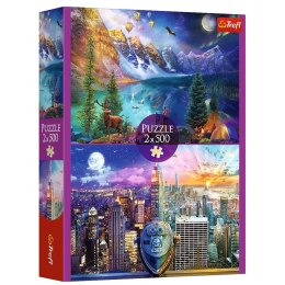 Puzzle - 2x500 - Wycieczka po Ameryce - Trefl 37500 Trefl Puzzle