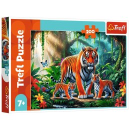 Puzzle - 200 - Tygrysie zwyczaje - Trefl 13330 Trefl Puzzle