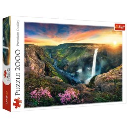 Puzzle - 2000 - Wodospad Haifoss, Islandia Trefl 27091 Trefl Puzzle