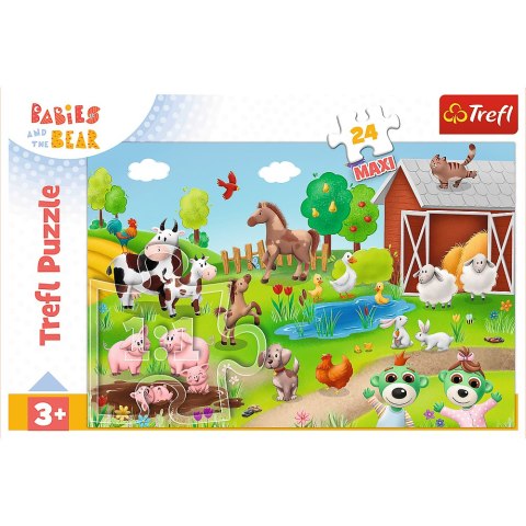 Puzzle - 24 maxi - Zwierzęta - Trefl 14372 Trefl Puzzle Puzzle - 24 maxi - Zwierzęta - Trefl 14372 Trefl Puzzle