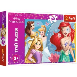 Puzzle - 30 - Piękny dzień księżniczek - Disney Princess - Trefl 18308 Trefl Puzzle