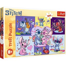 Puzzle - 300 - Zakręcony Stitch - Disney Lilo and Stitch - Trefl 23033 Trefl Puzzle