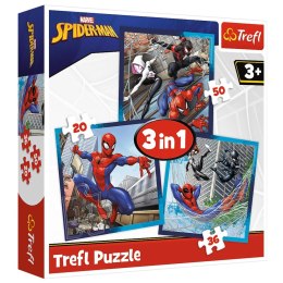 Puzzle - 3w1 (20, 36, 50) - Pajęczy przyjaciele - Disney Marvel Spiderman - Trefl 34874 Trefl Puzzle