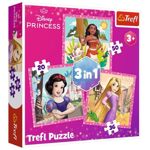 Puzzle - 3w1 (20, 36, 50) - Piękne kwiaty - Disney Princess - Trefl 34875 Trefl Puzzle Puzzle - 3w1 (20, 36, 50) - Piękne kwiaty - Disney Princess - Trefl 34875 Trefl Puzzle