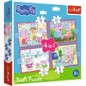 Puzzle - 4w1 (12, 15, 20, 24) - Peppa uwielbia przygody - Świnka Peppa - Trefl 34672 Trefl Puzzle Puzzle - 4w1 (12, 15, 20, 24) - Peppa uwielbia przygody - Świnka Peppa - Trefl 34672 Trefl Puzzle
