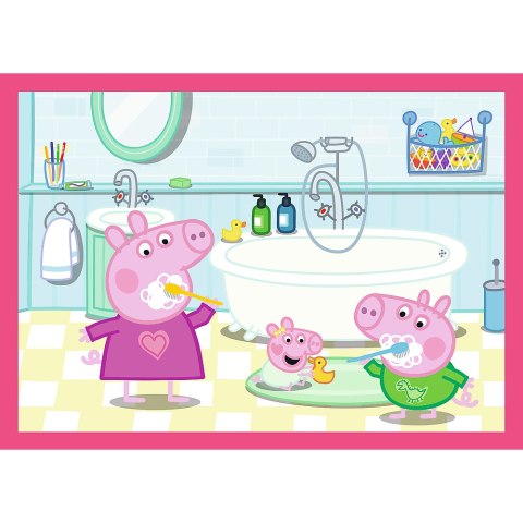 Puzzle - 4w1 (12, 15, 20, 24) - Peppa uwielbia przygody - Świnka Peppa - Trefl 34672 Trefl Puzzle Puzzle - 4w1 (12, 15, 20, 24) - Peppa uwielbia przygody - Świnka Peppa - Trefl 34672 Trefl Puzzle