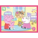 Puzzle - 4w1 (12, 15, 20, 24) - Peppa uwielbia przygody - Świnka Peppa - Trefl 34672 Trefl Puzzle Puzzle - 4w1 (12, 15, 20, 24) - Peppa uwielbia przygody - Świnka Peppa - Trefl 34672 Trefl Puzzle