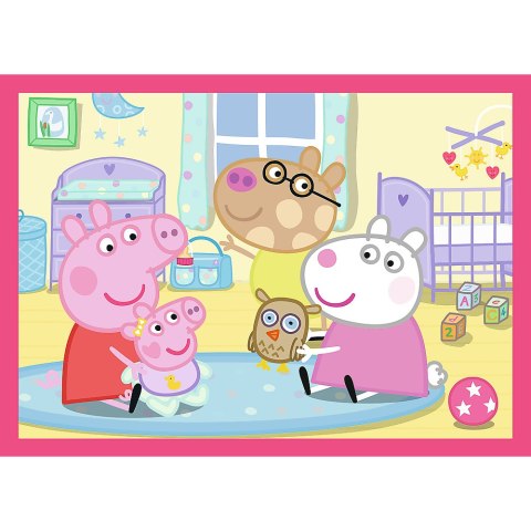 Puzzle - 4w1 (12, 15, 20, 24) - Peppa uwielbia przygody - Świnka Peppa - Trefl 34672 Trefl Puzzle Puzzle - 4w1 (12, 15, 20, 24) - Peppa uwielbia przygody - Świnka Peppa - Trefl 34672 Trefl Puzzle