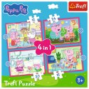 Puzzle - 4w1 (12, 15, 20, 24) - Peppa uwielbia przygody - Świnka Peppa - Trefl 34672 Trefl Puzzle Puzzle - 4w1 (12, 15, 20, 24) - Peppa uwielbia przygody - Świnka Peppa - Trefl 34672 Trefl Puzzle