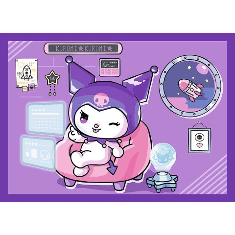 Puzzle - 4w1 (35, 48, 54, 70) - Dzień Kuromi - Hello Kitty - Trefl 34676 Trefl Puzzle Puzzle - 4w1 (35, 48, 54, 70) - Dzień Kuromi - Hello Kitty - Trefl 34676 Trefl Puzzle