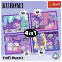 Puzzle - 4w1 (35, 48, 54, 70) - Dzień Kuromi - Hello Kitty - Trefl 34676 Trefl Puzzle Puzzle - 4w1 (35, 48, 54, 70) - Dzień Kuromi - Hello Kitty - Trefl 34676 Trefl Puzzle