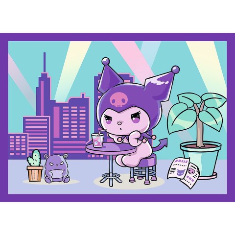 Puzzle - 4w1 (35, 48, 54, 70) - Dzień Kuromi - Hello Kitty - Trefl 34676 Trefl Puzzle Puzzle - 4w1 (35, 48, 54, 70) - Dzień Kuromi - Hello Kitty - Trefl 34676 Trefl Puzzle