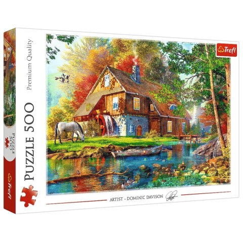 Puzzle - 500 - Chatka nad rzeką - Trefl 37484 Trefl Puzzle Puzzle - 500 - Chatka nad rzeką - Trefl 37484 Trefl Puzzle