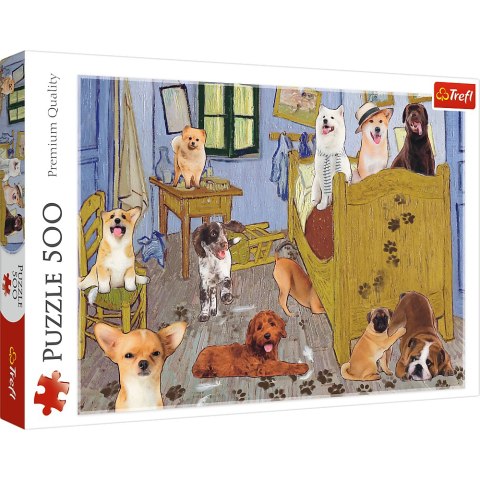Puzzle - 500 - Pokój van Gogha - Psia Rewolucja - Trefl 37539 Trefl Puzzle