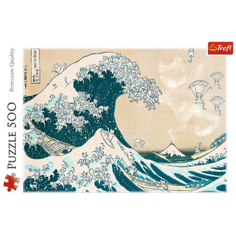 Puzzle - 500 - Wielka kocia fala - Trefl 37537 Trefl Puzzle Puzzle - 500 - Wielka kocia fala - Trefl 37537 Trefl Puzzle