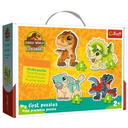 Puzzle - Baby Classic - Urocze dinozaury - Jurassic World - Trefl 36138 Trefl Puzzle